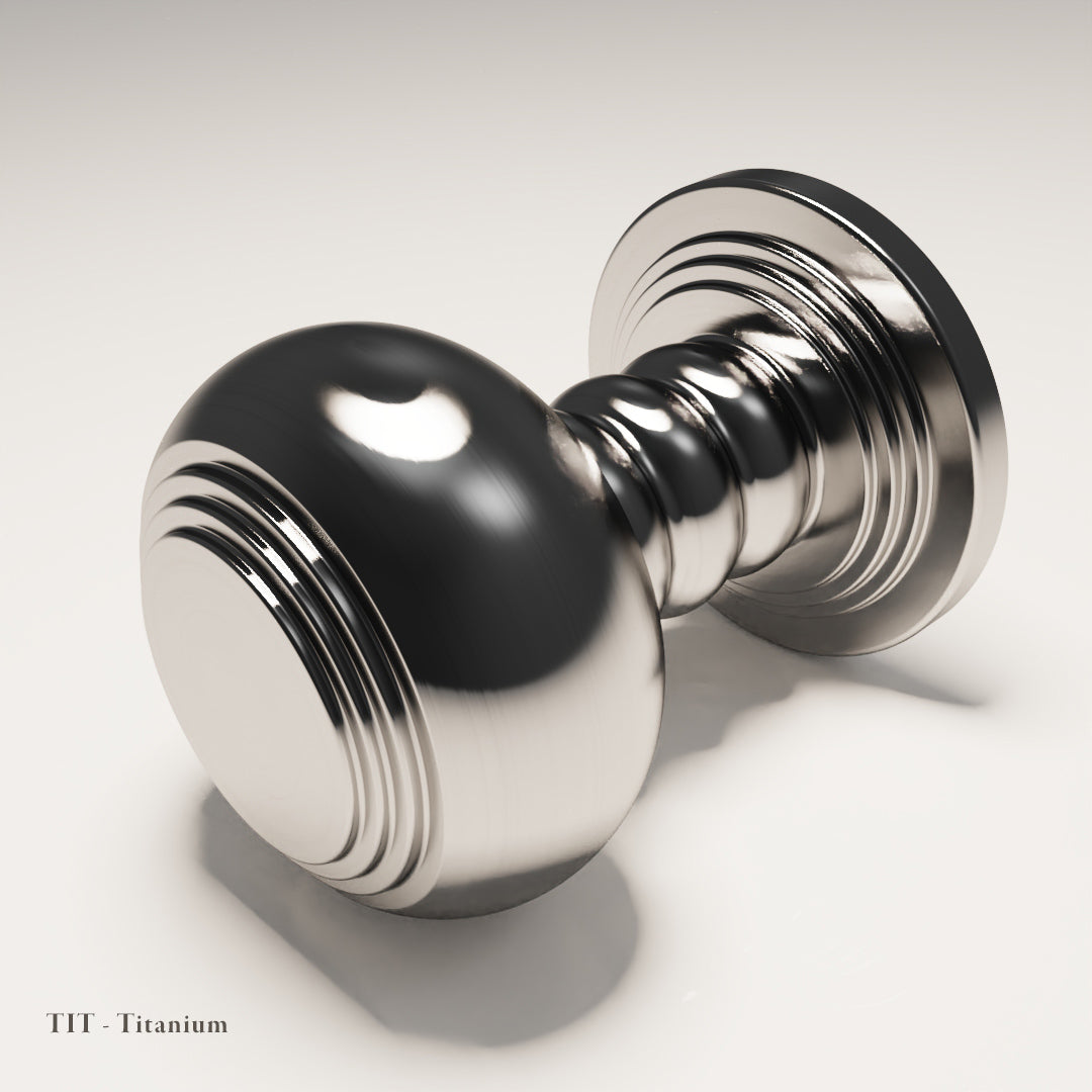 Brunswick Cabinet Knob in Titanium — Capramont & Co