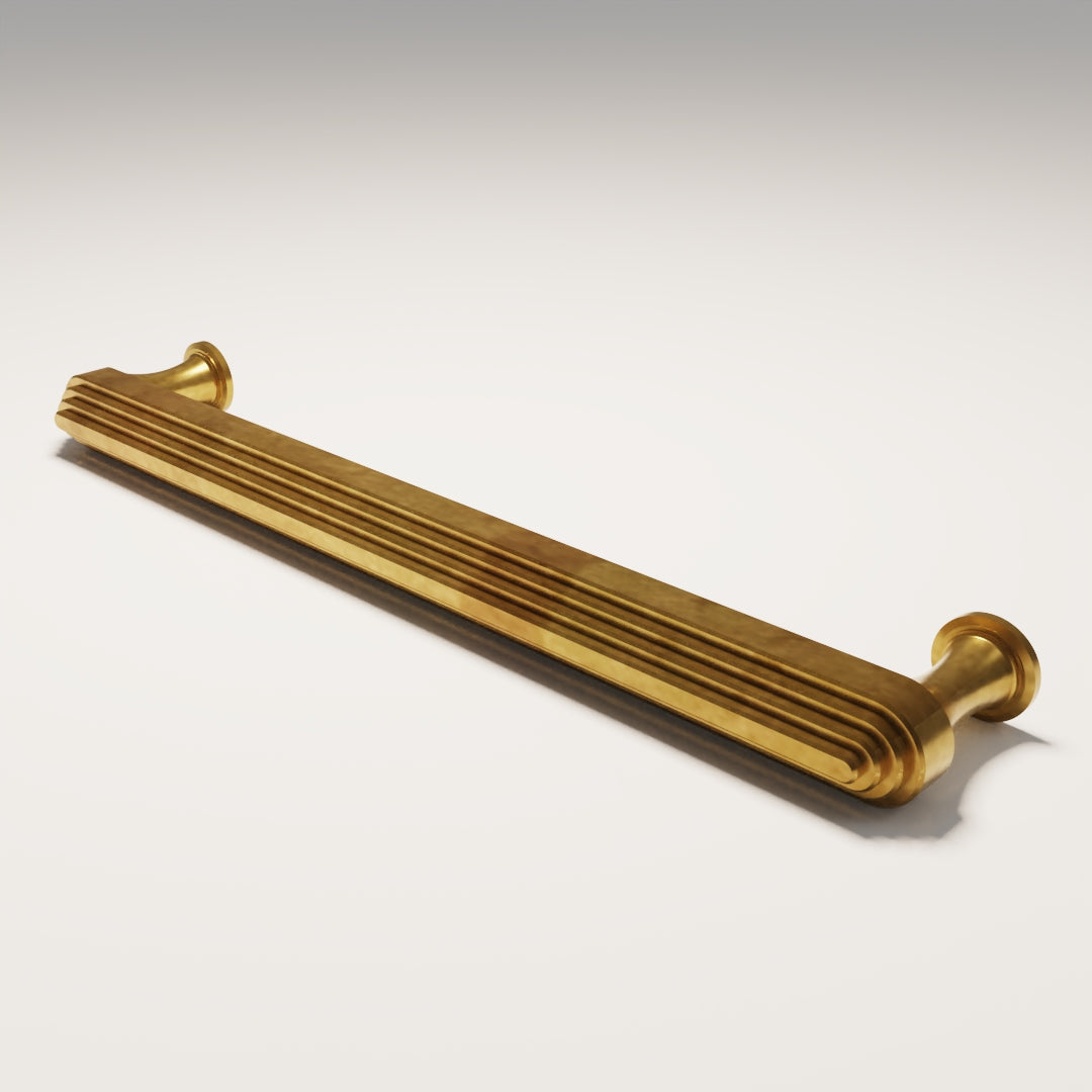 Burlington Cabinet Handle in Aged Brass — Capramont & Co