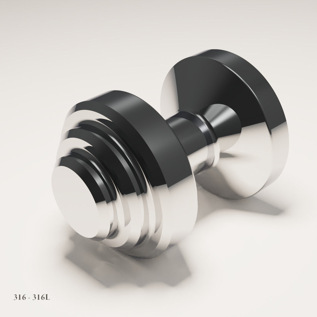 Eccleston Cabinet Knob in Marine-Grade Stainless Steel 316L — Capramont & Co