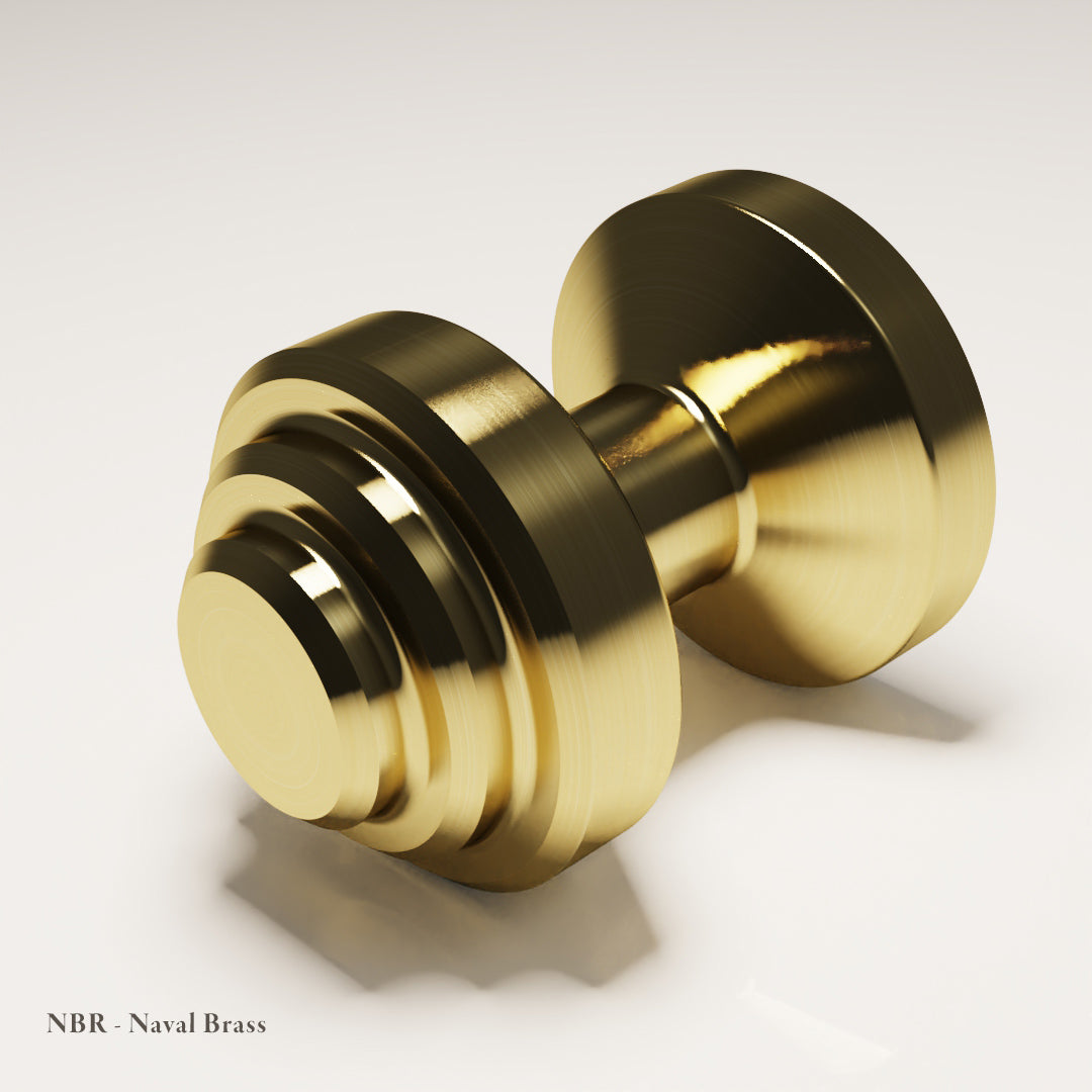 Eccleston Cabinet Knob in Naval Brass — Capramont & Co