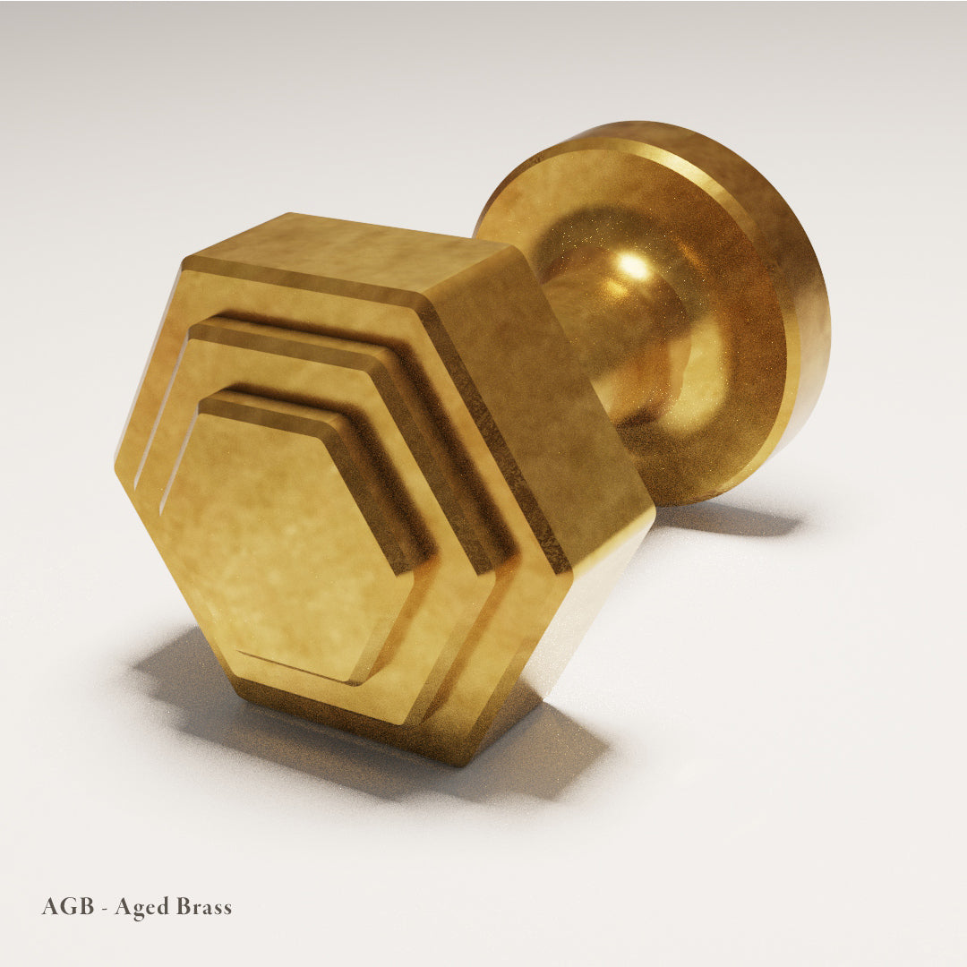 Egerton Cabinet Knob design reference in Aged Brass (Heritage) — Capramont & Co