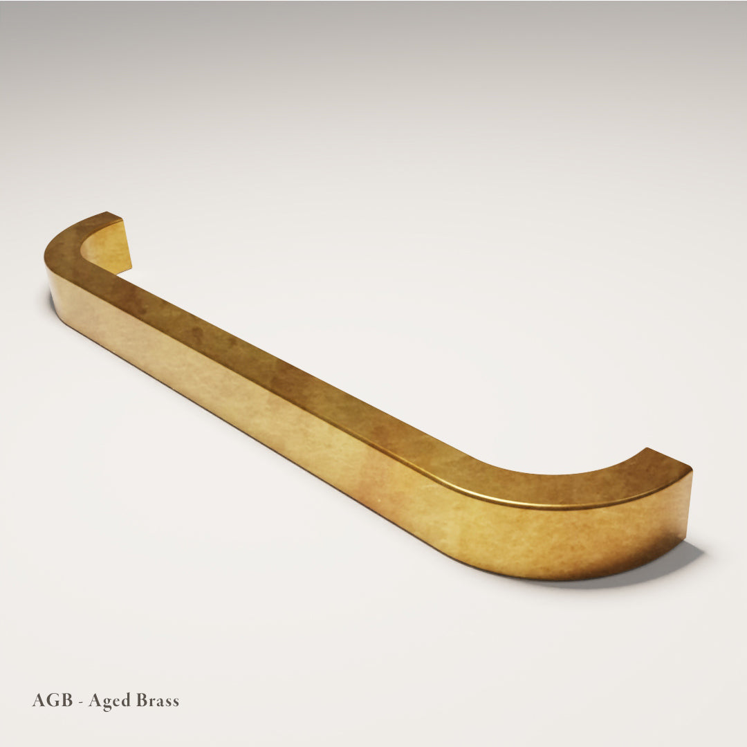 Farringdon Handle in Aged Brass — Capramont & Co