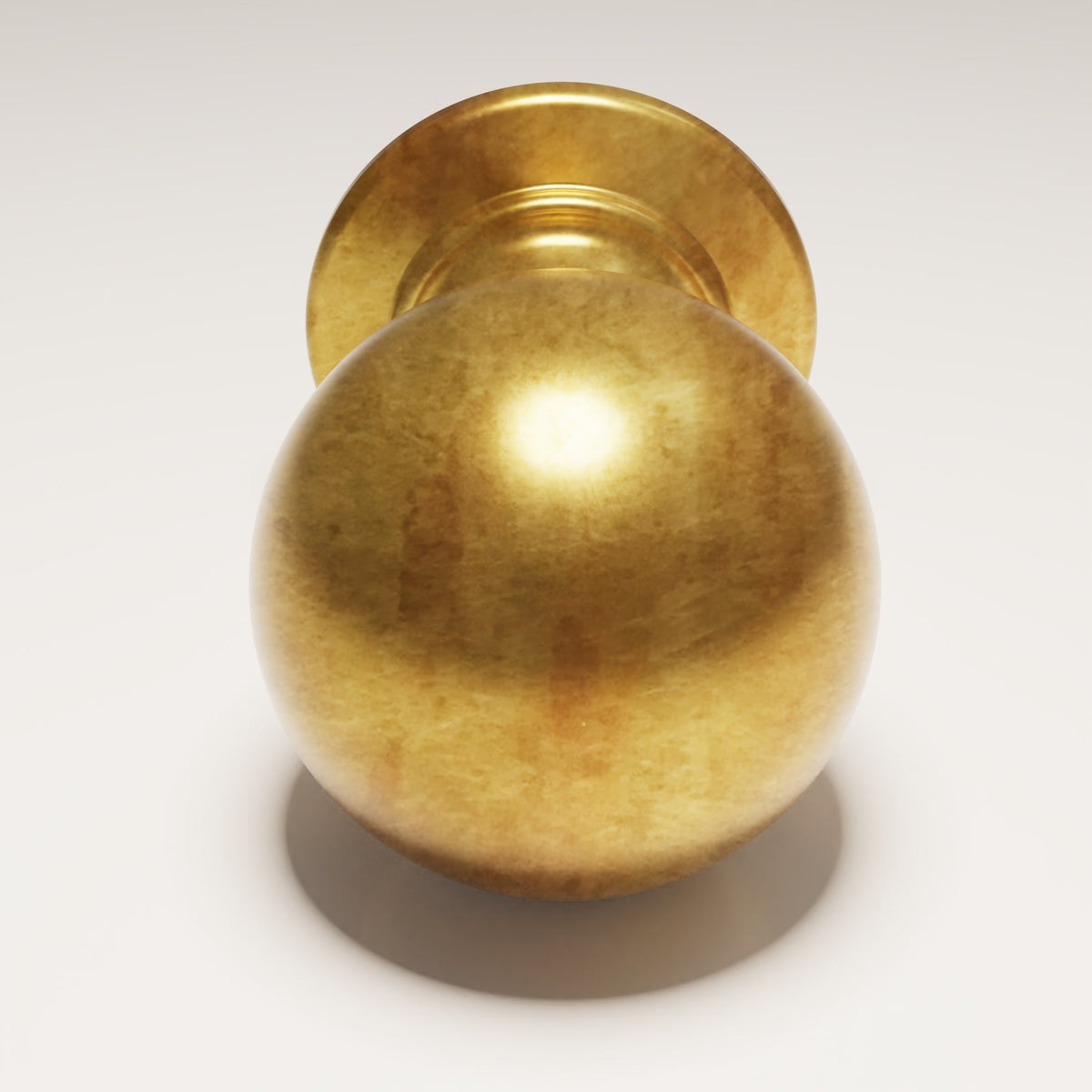 Farringdon Round Knob design reference in Aged Brass (Heritage) — Capramont & Co
