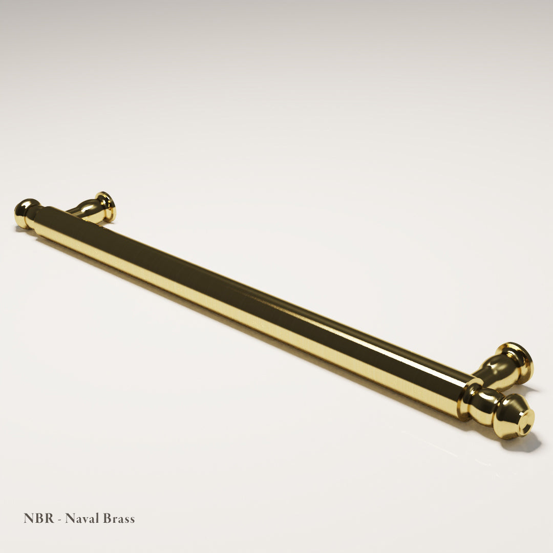 Harrington Cabinet Handle in Naval Brass — Capramont & Co