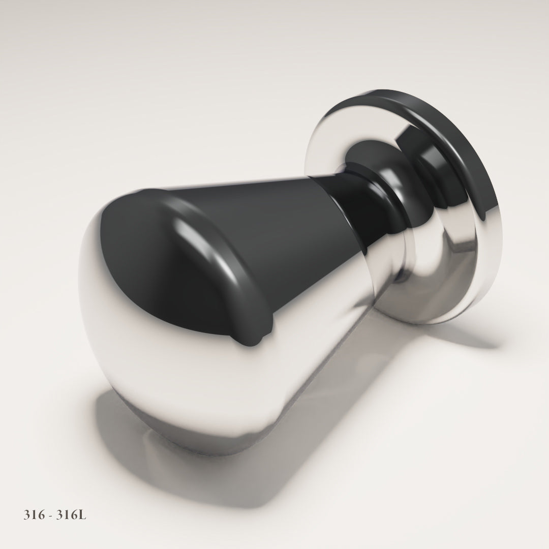 Lexham Cabinet Knob in Marine-Grade Stainless Steel 316L — Capramont & Co