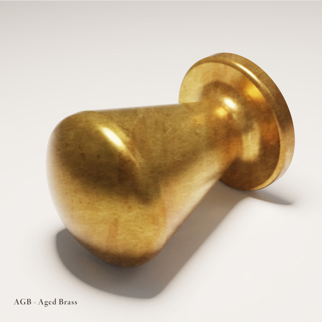 Lexham Cabinet Knob design reference in Aged Brass (Heritage) — Capramont & Co
