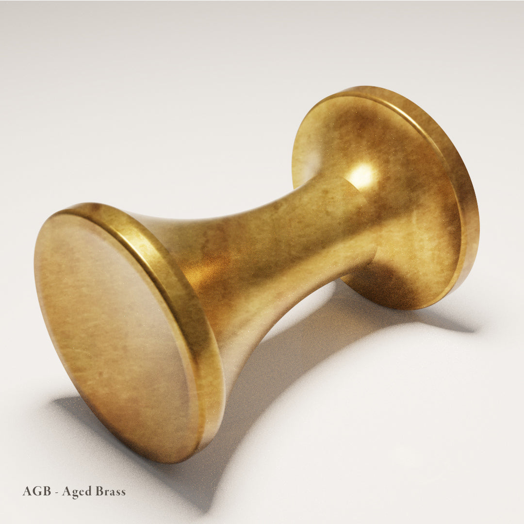 Maddox Cabinet Knob in Aged Brass — Capramont & Co