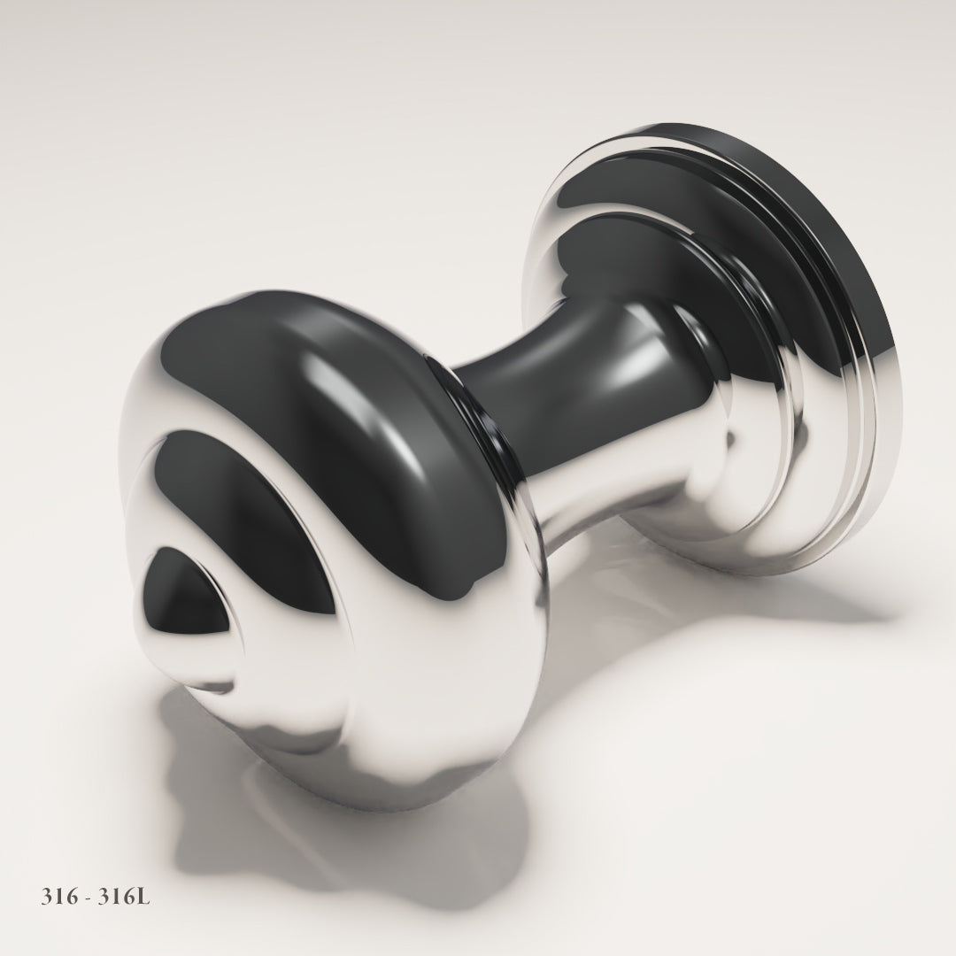 Manresa Cabinet Knob in Marine-Grade Stainless Steel 316L — Capramont & Co