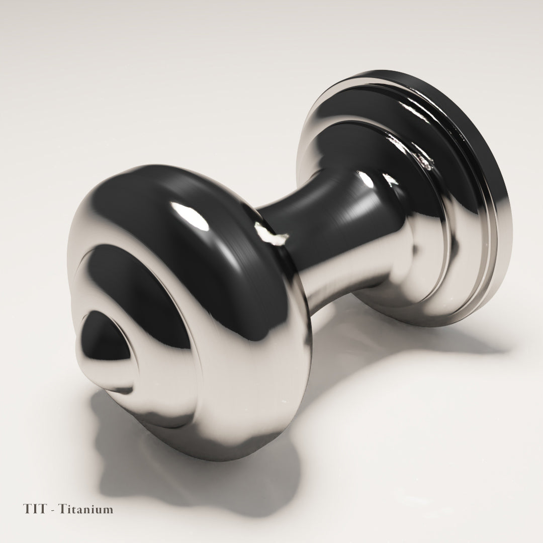 Manresa Cabinet Knob in Titanium — Capramont & Co