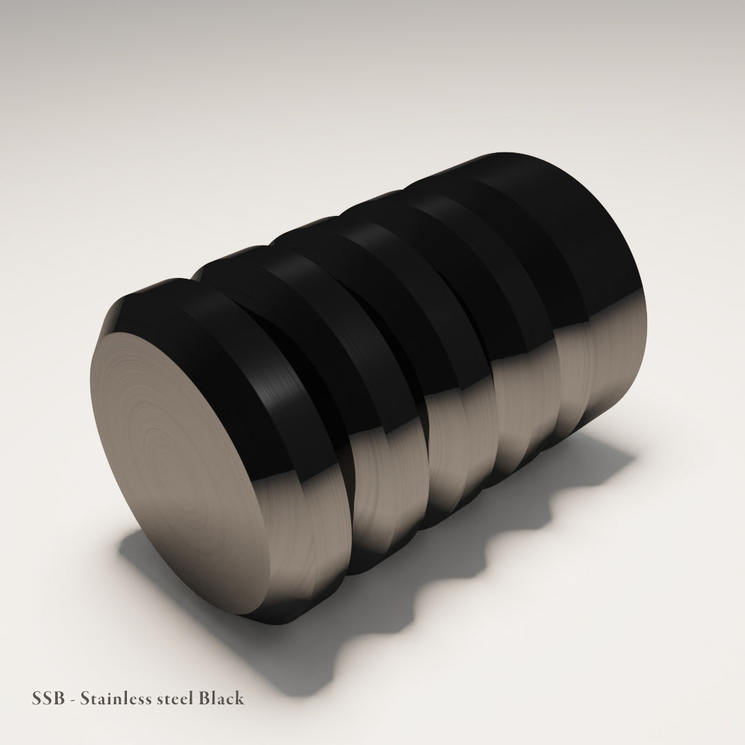 Pembridge Cabinet Knob in Carbon-Coated Stainless Steel — Black — Capramont & Co