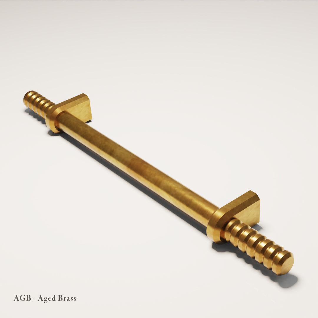 Pembridge Cabinet Handle in Aged Brass — Capramont & Co