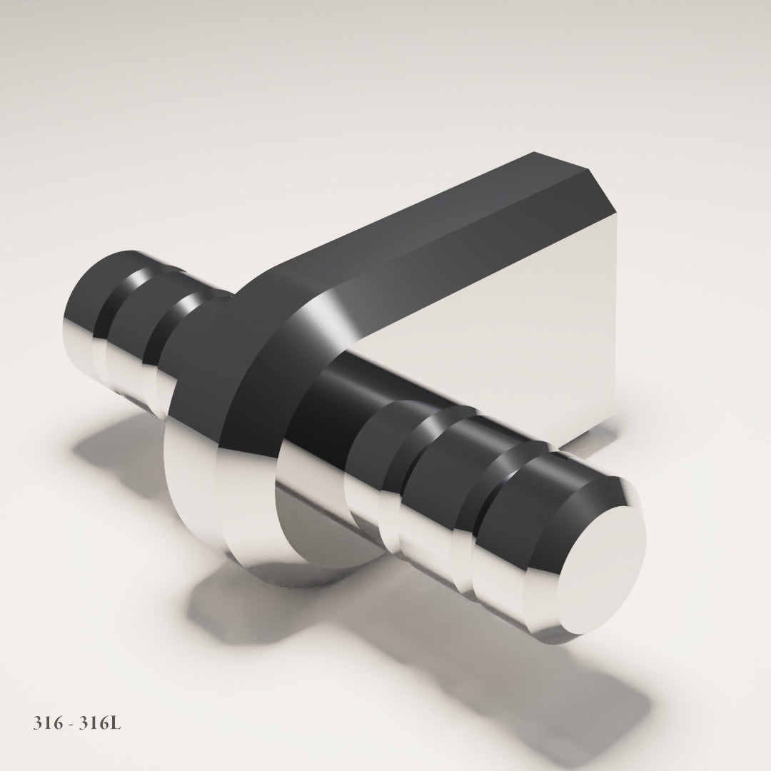 Pembridge T-Bar in Marine-Grade Stainless Steel 316L — Capramont & Co