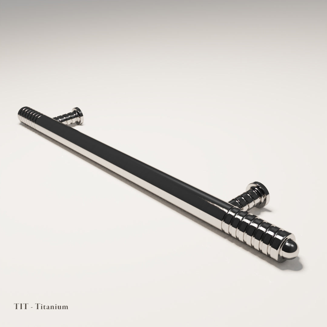 Varndell Cabinet Handle in Titanium — Capramont & Co