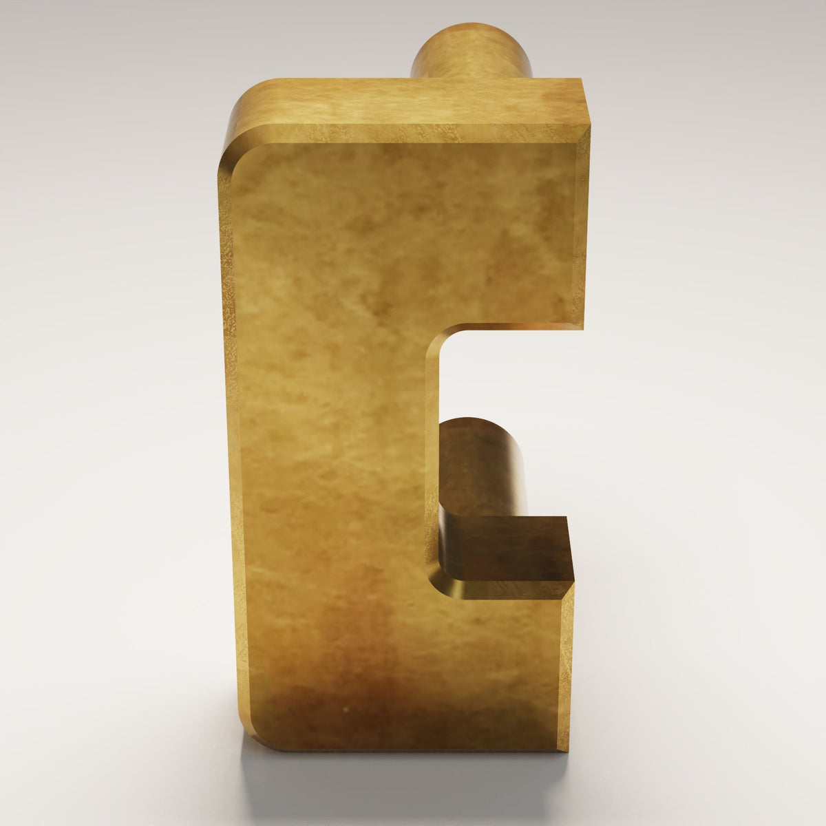 Beaufort C Pull design reference in Aged Brass (Heritage) — Capramont & Co