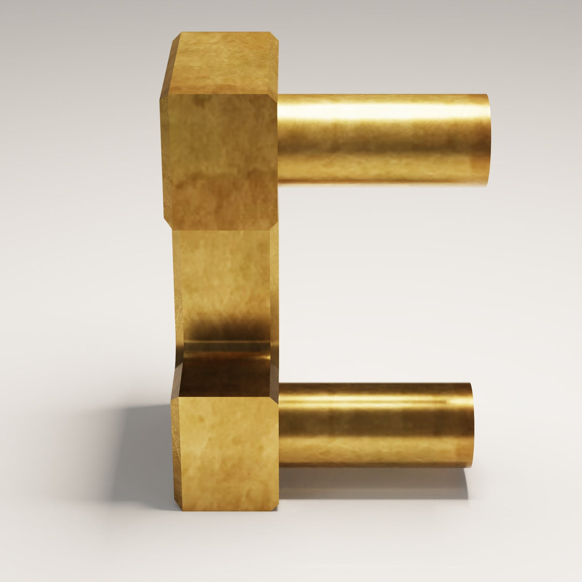 Beaufort C Pull design reference in Aged Brass (Heritage) — Capramont & Co