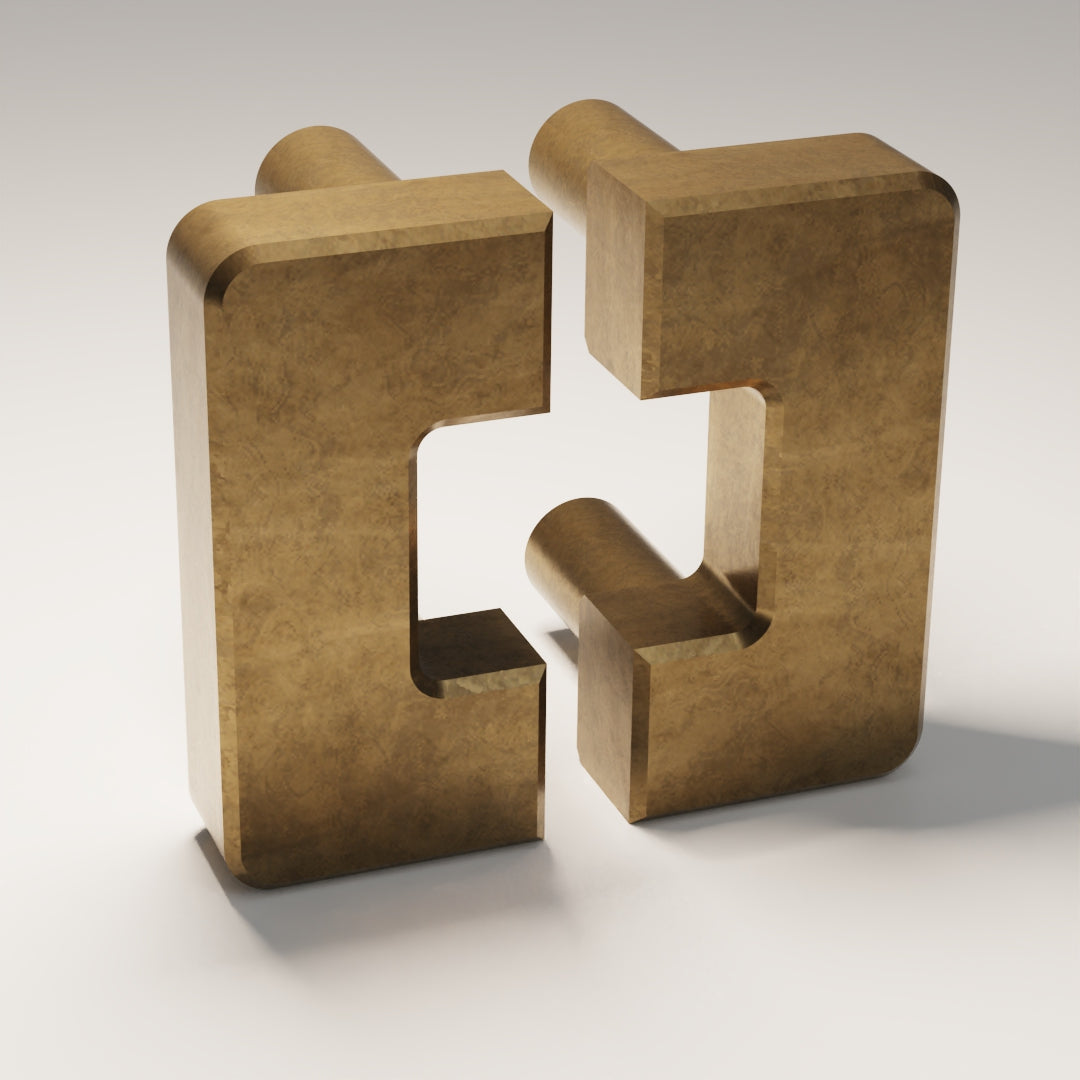 Beaufort C Pull design reference in Aged Brass (Heritage) — Capramont & Co