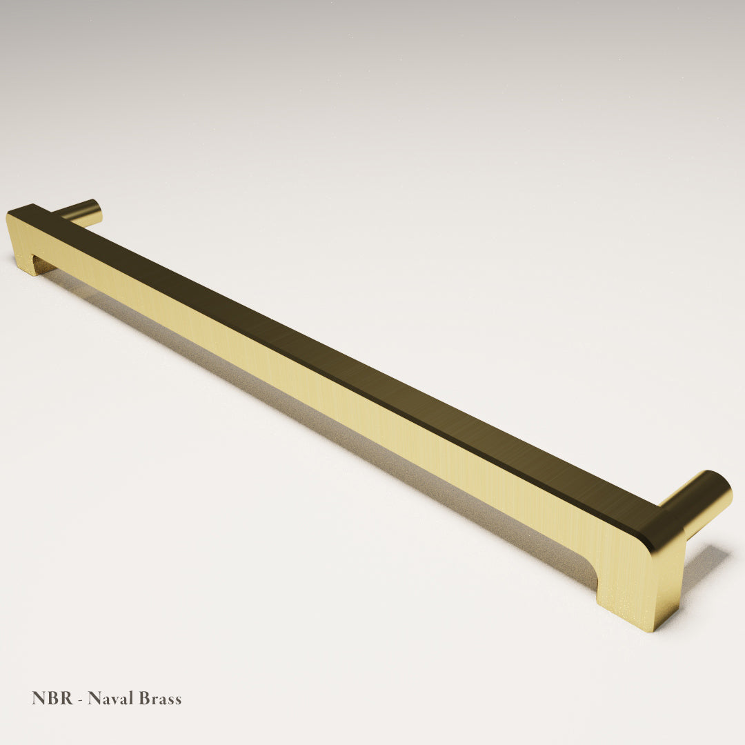 Beaufort Cabinet Handle in Naval Brass — Capramont & Co