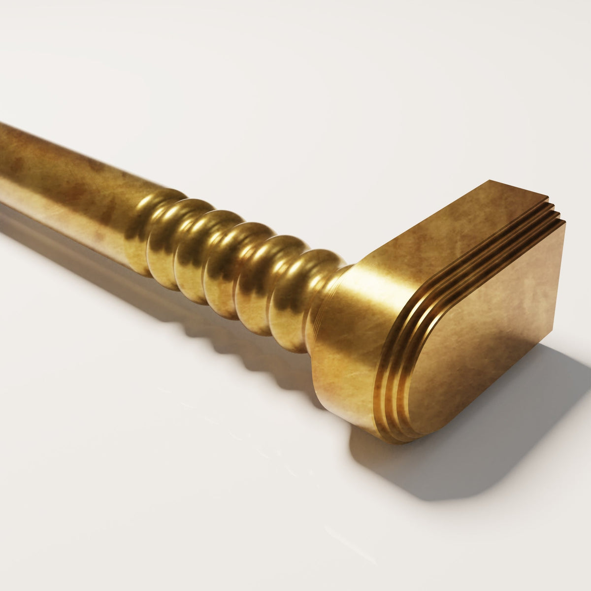 Brunswick Cabinet Handle design reference in Aged Brass (Heritage) — Capramont & Co