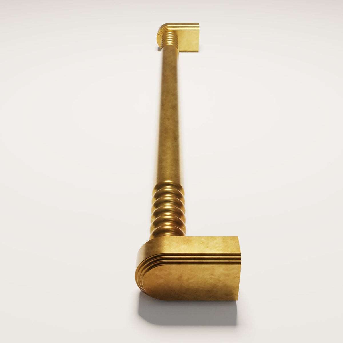 Brunswick Cabinet Handle design reference in Aged Brass (Heritage) — Capramont & Co