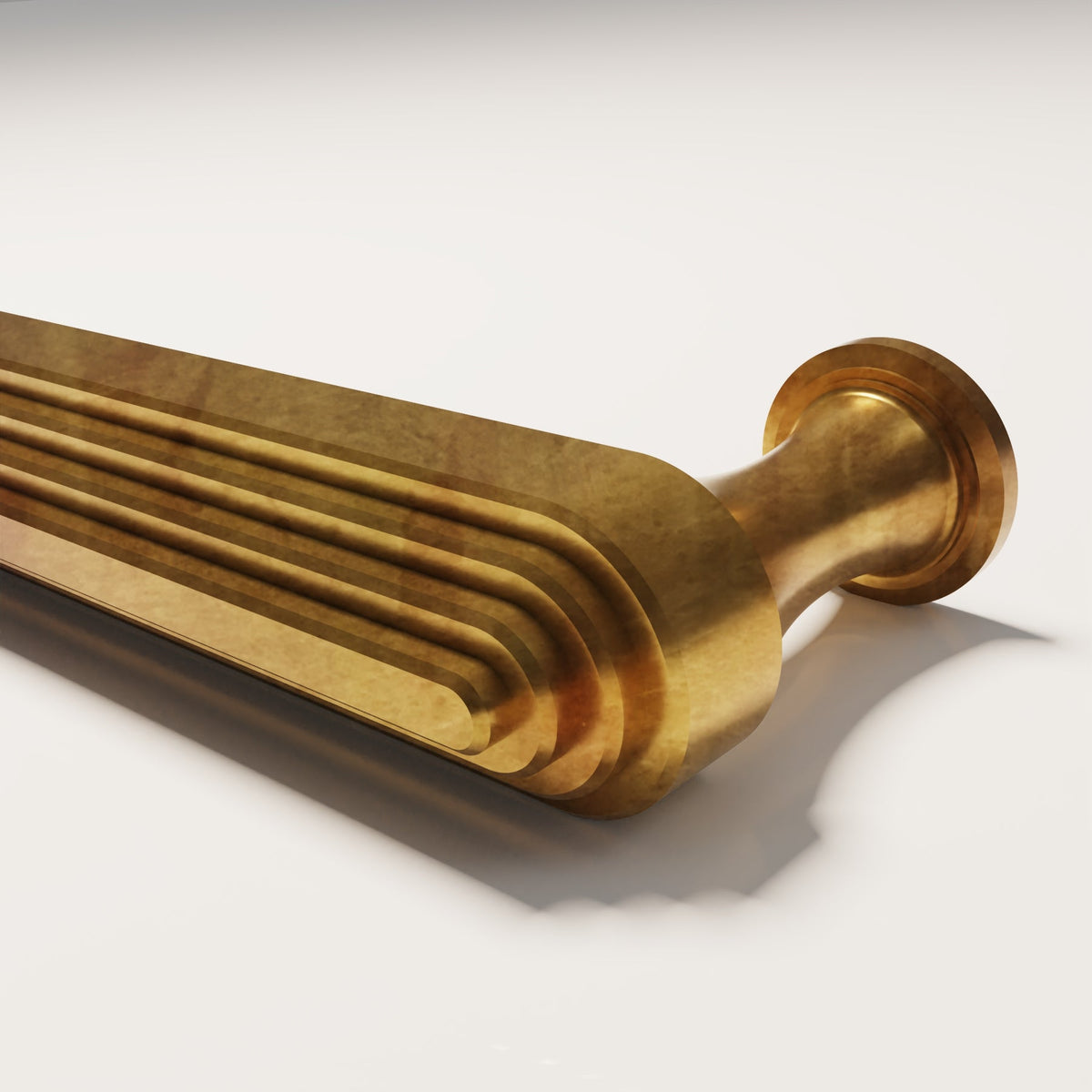 Burlington Cabinet Handle design reference in Aged Brass (Heritage) — Capramont & Co