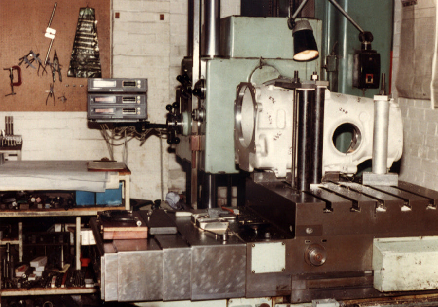 Original industrial machine tool in the family engineering factory