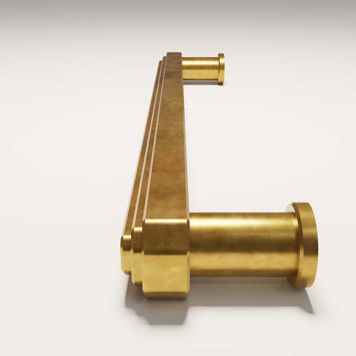 Egerton Handle - P2 design reference in Aged Brass (Heritage) — Capramont & Co