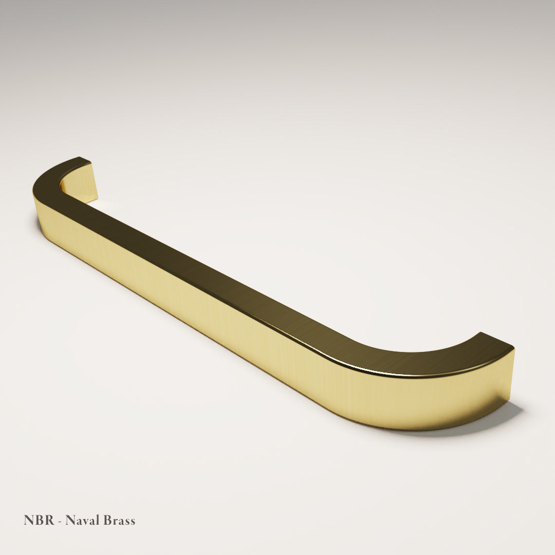 Farringdon Cabinet Handle in Naval Brass — Capramont & Co