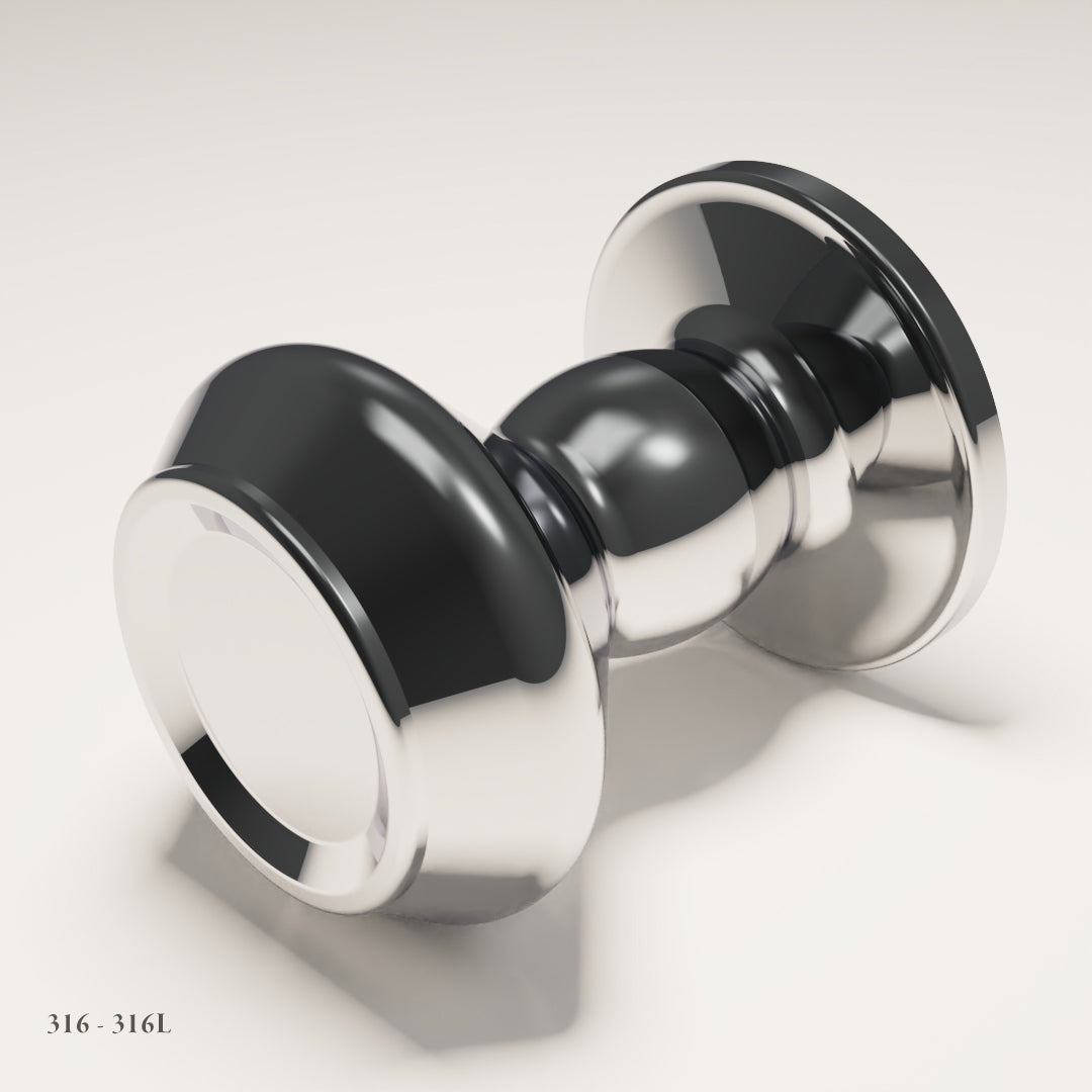 Harrington Cabinet Knob in Marine-Grade Stainless Steel 316L — Capramont & Co