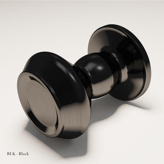 Harrington cabinet knob in Black, photographed by Capramont and Co