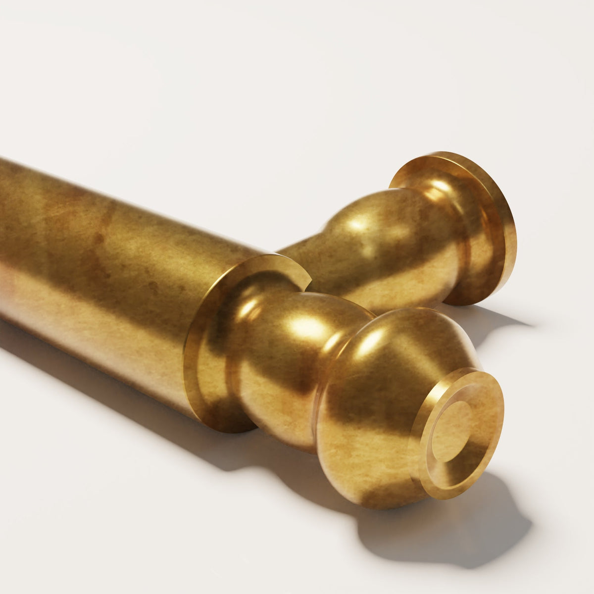 Harrington Cabinet Handle design reference in Aged Brass (Heritage) — Capramont & Co
