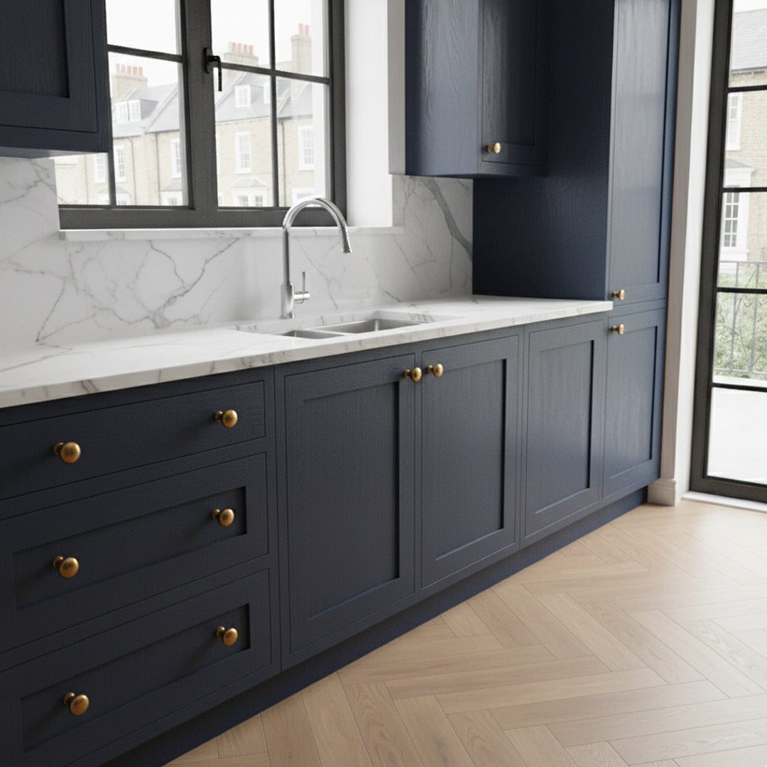 Lexham Cabinet Knob design reference in Aged Brass (Heritage) — Capramont & Co