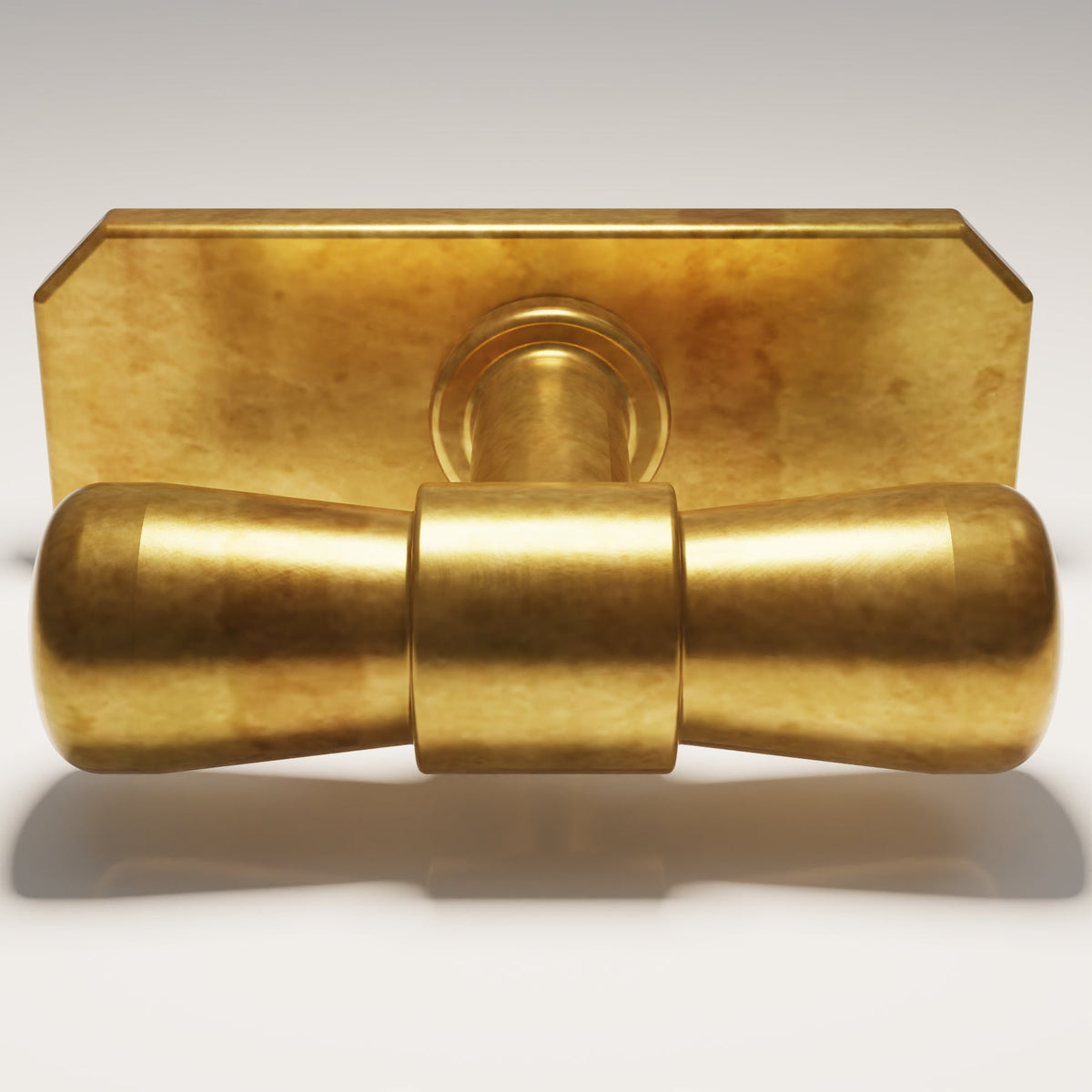 Lexham T-Bar with Baseplate design reference in Aged Brass (Heritage) — Capramont & Co