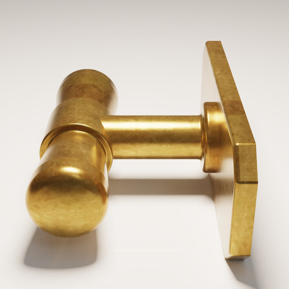 Lexham T-Bar with Baseplate design reference in Aged Brass (Heritage) — Capramont & Co