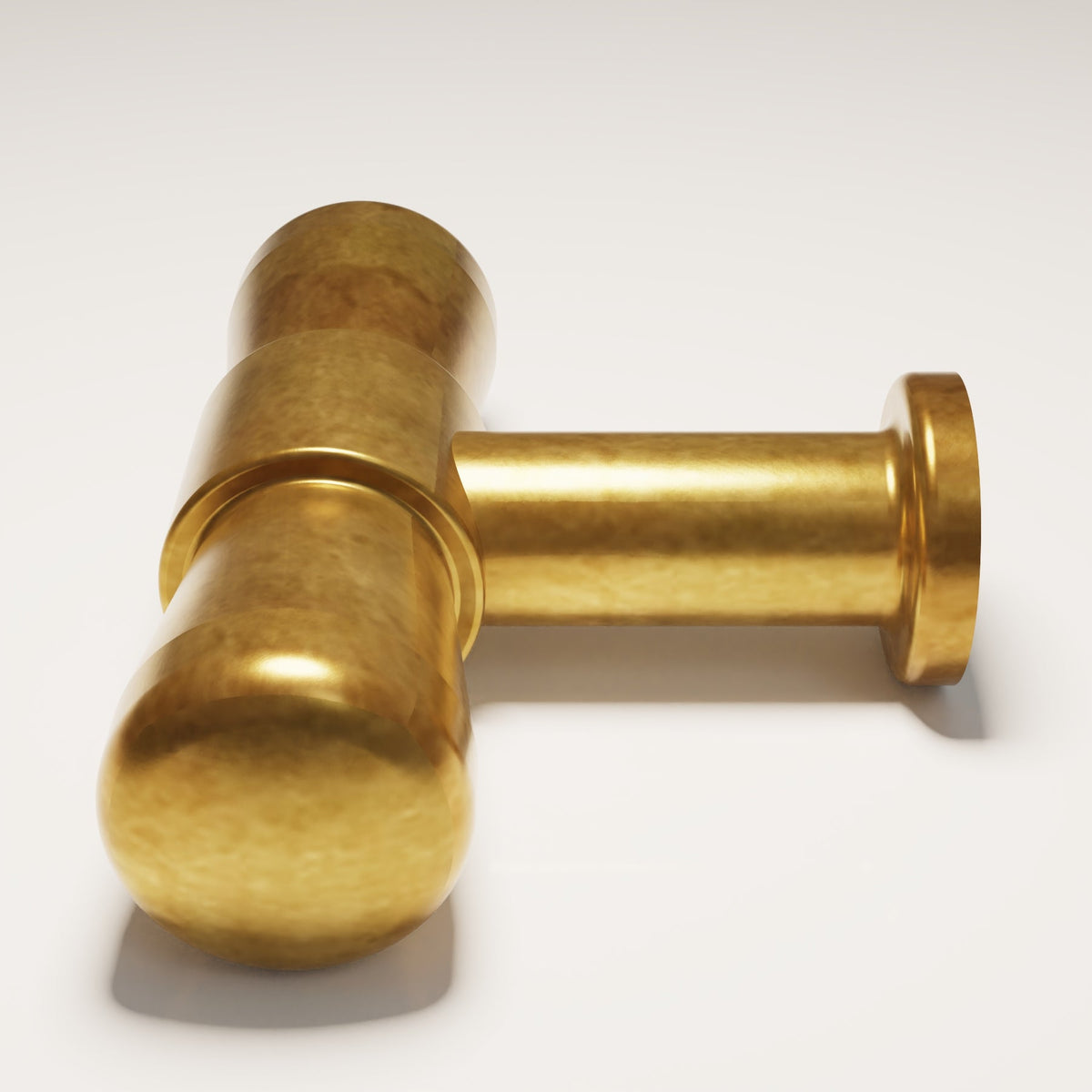 Lexham T-Bar design reference in Aged Brass (Heritage) — Capramont & Co