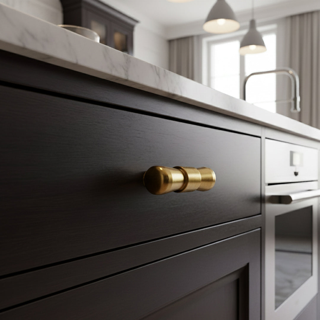 Lexham T-Bar design reference in Aged Brass (Heritage) — Capramont & Co