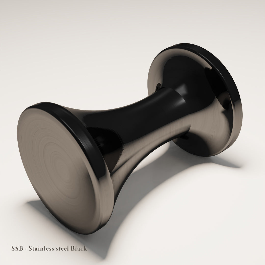 Maddox Cabinet Knob in Carbon-Coated Stainless Steel — Black — Capramont & Co