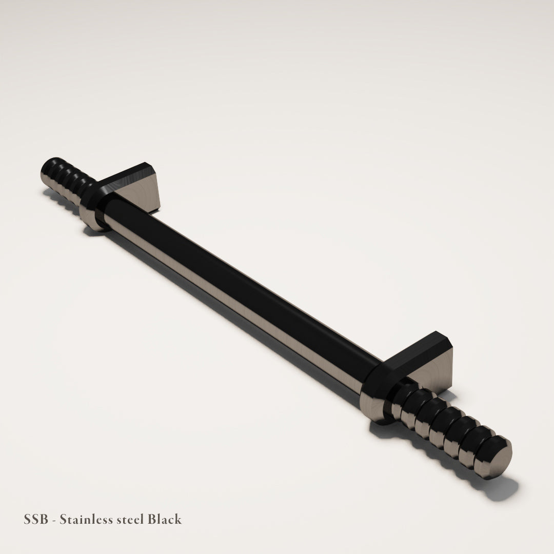 Pembridge Cabinet Handle in Carbon-Coated Stainless Steel — Black — Capramont & Co