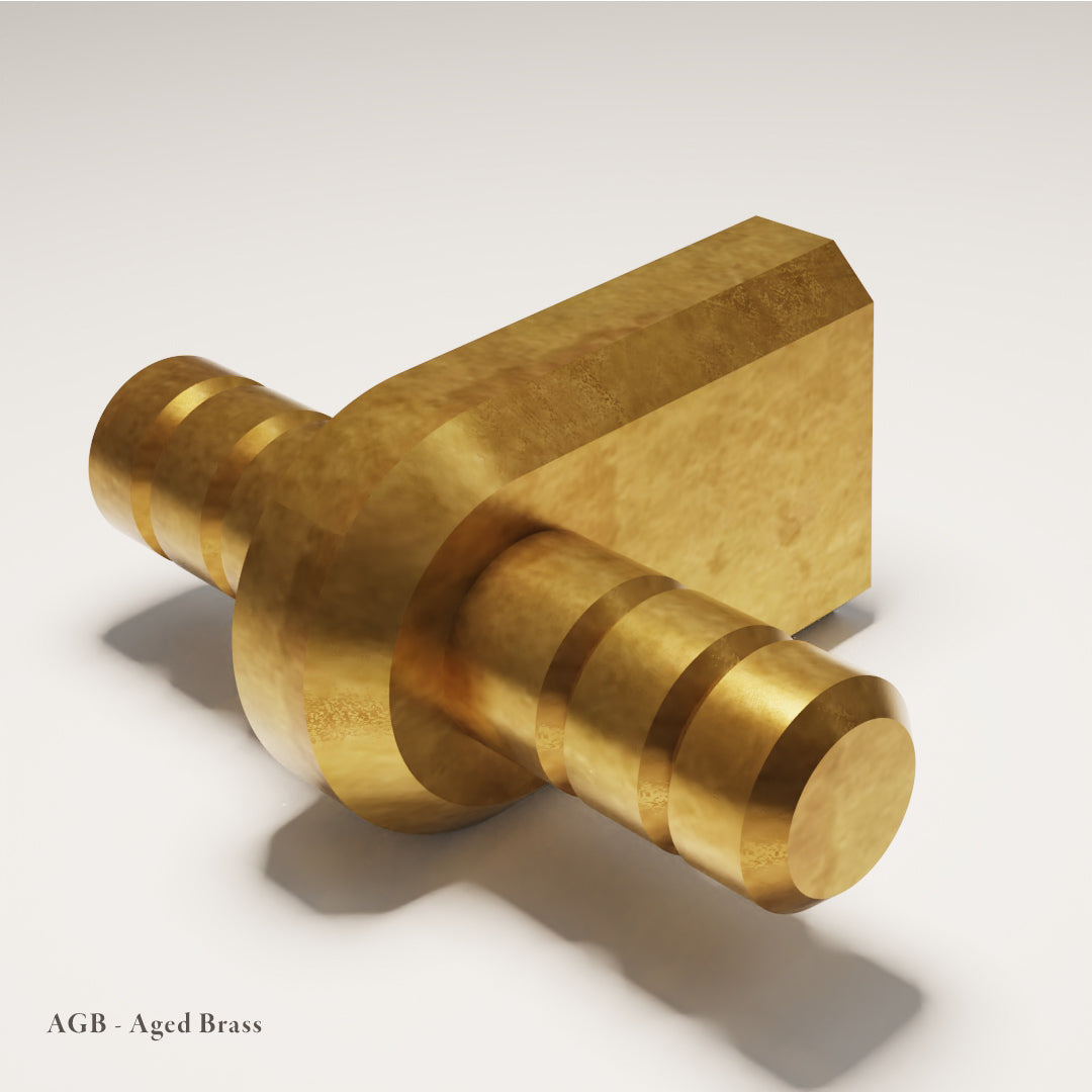 Pembridge T-Bar design reference in Aged Brass (Heritage) — Capramont & Co
