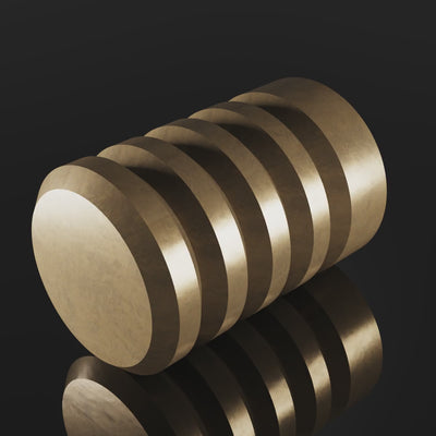 Pembridge Cabinet Knob design video — shown in Aged Brass (Heritage reference) — Capramont & Co