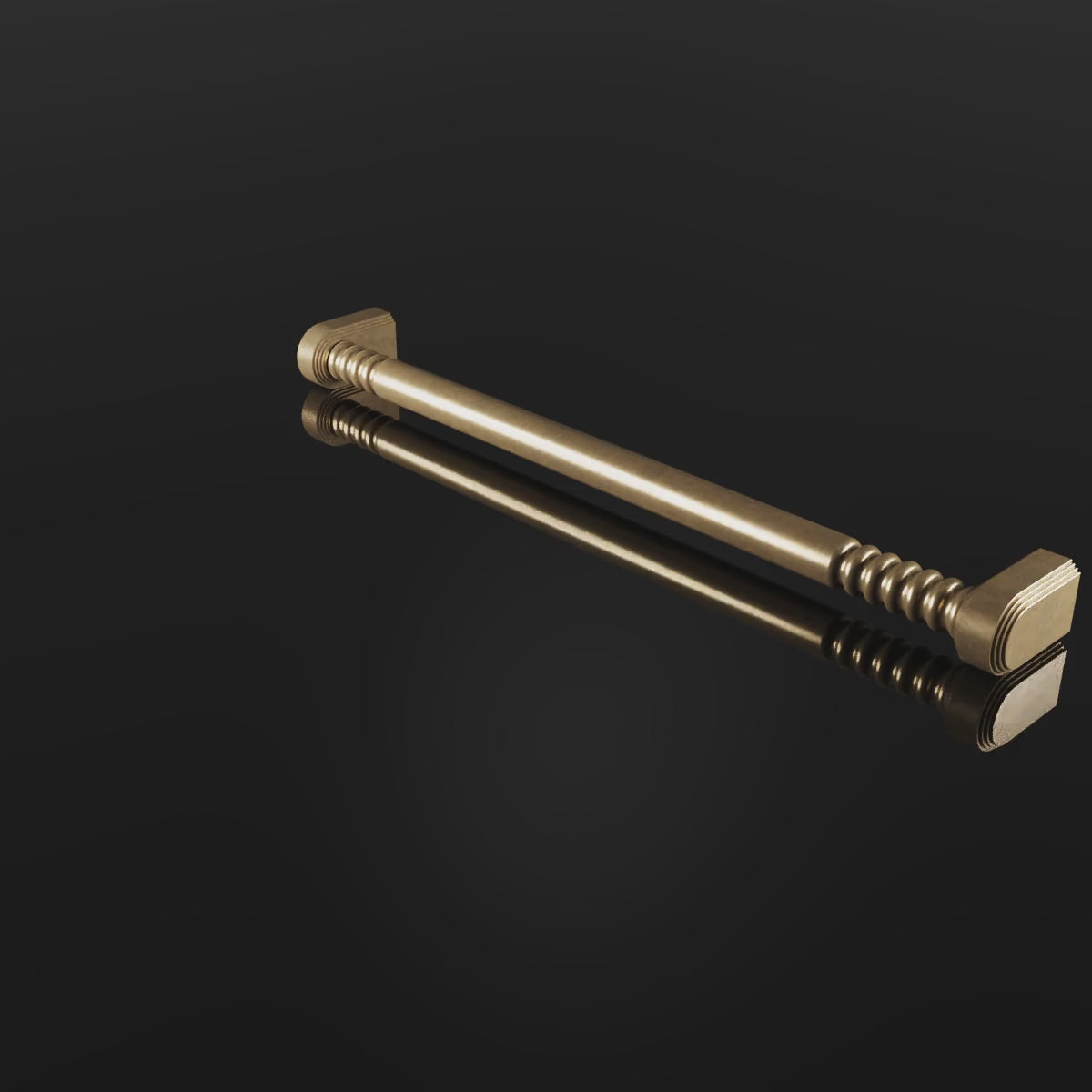 Brunswick Cabinet Handle design video — shown in Aged Brass (Heritage reference) — Capramont & Co