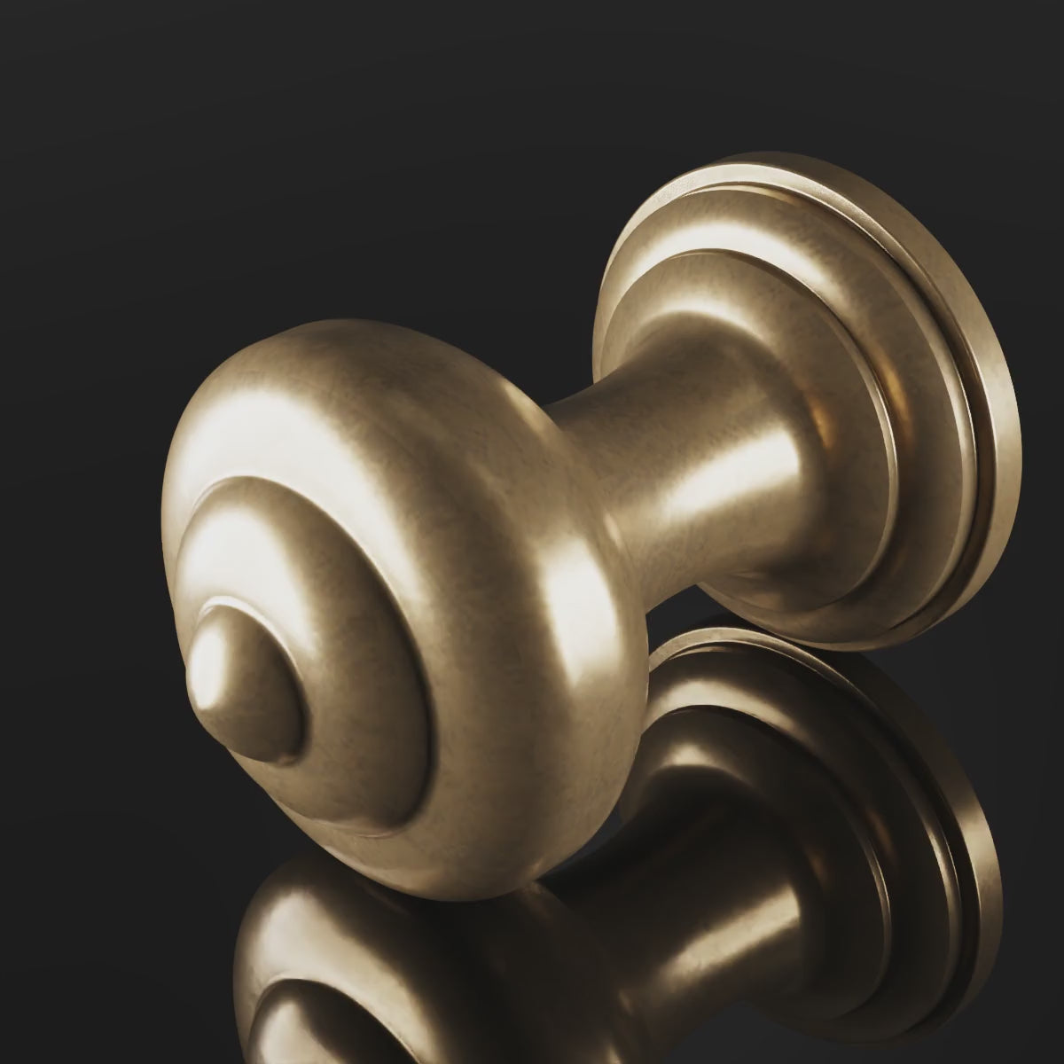 Manresa Cabinet Knob design video — shown in Aged Brass (Heritage reference) — Capramont & Co