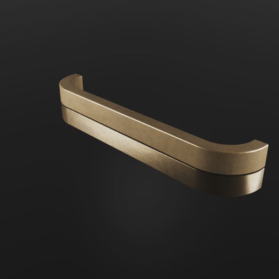 Farringdon Cabinet Handle design video — shown in Aged Brass (Heritage reference) — Capramont & Co