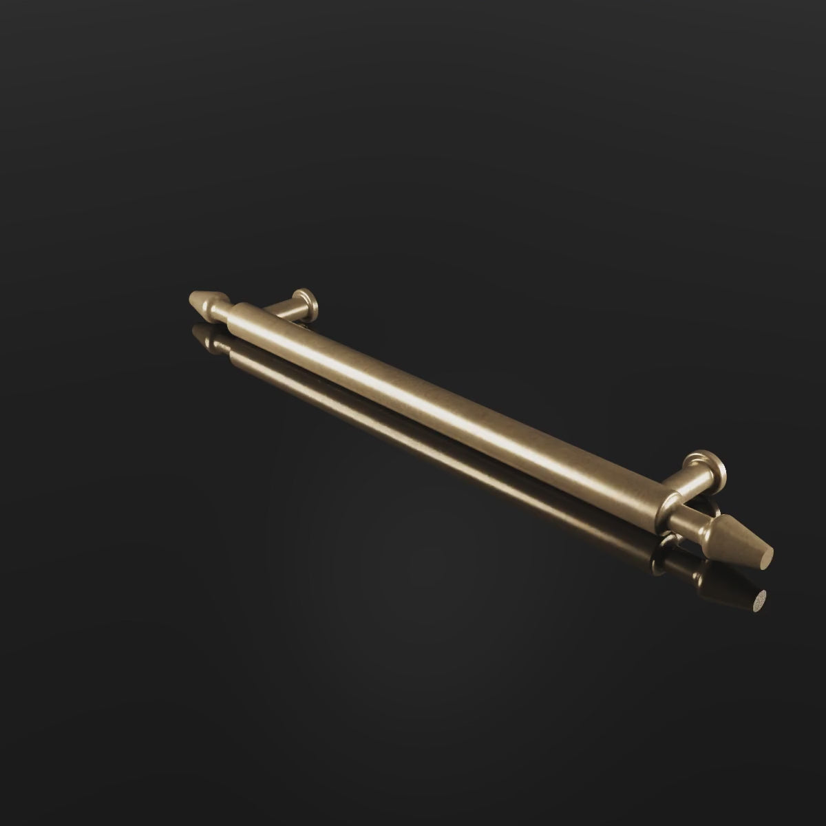Melbury Cabinet Handle design video — shown in Aged Brass (Heritage reference) — Capramont & Co