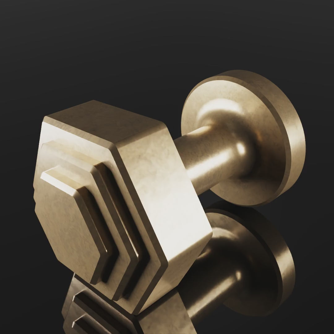 Egerton Cabinet Knob design video — shown in Aged Brass (Heritage reference) — Capramont & Co