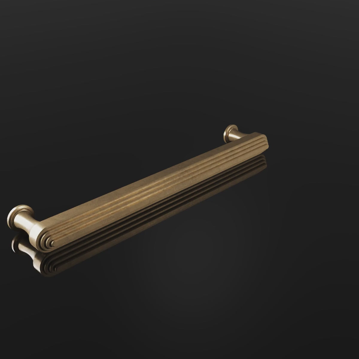 Burlington Cabinet Handle design video — shown in Aged Brass (Heritage reference) — Capramont & Co