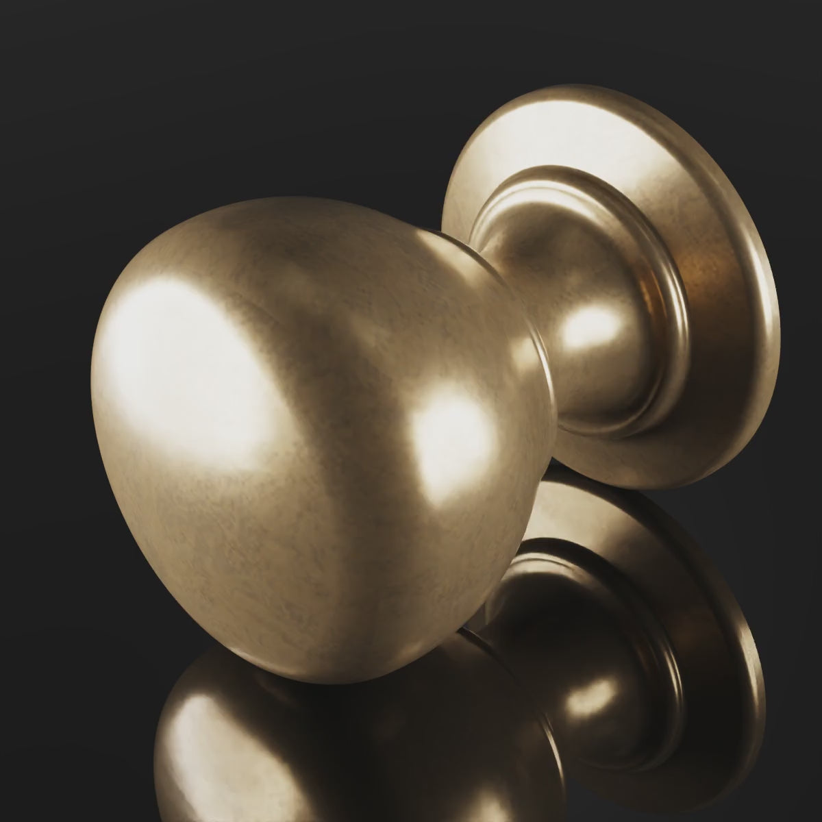 Farringdon Cushion Knob design video — shown in Aged Brass (Heritage reference) — Capramont & Co