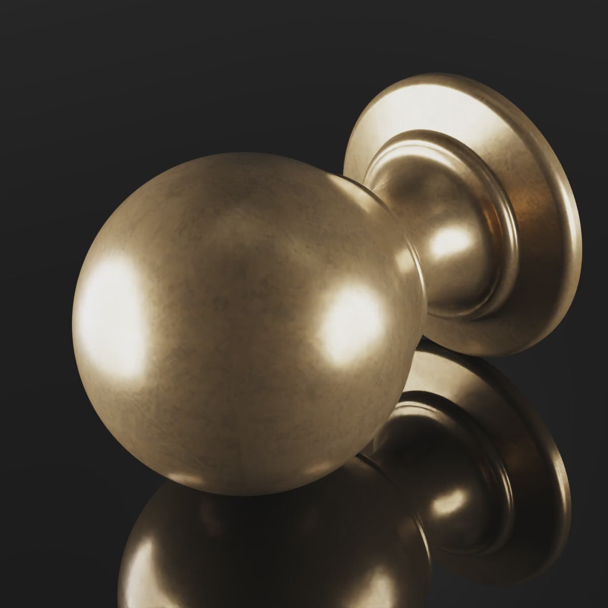 Farringdon Round Knob design video — shown in Aged Brass (Heritage reference) — Capramont & Co