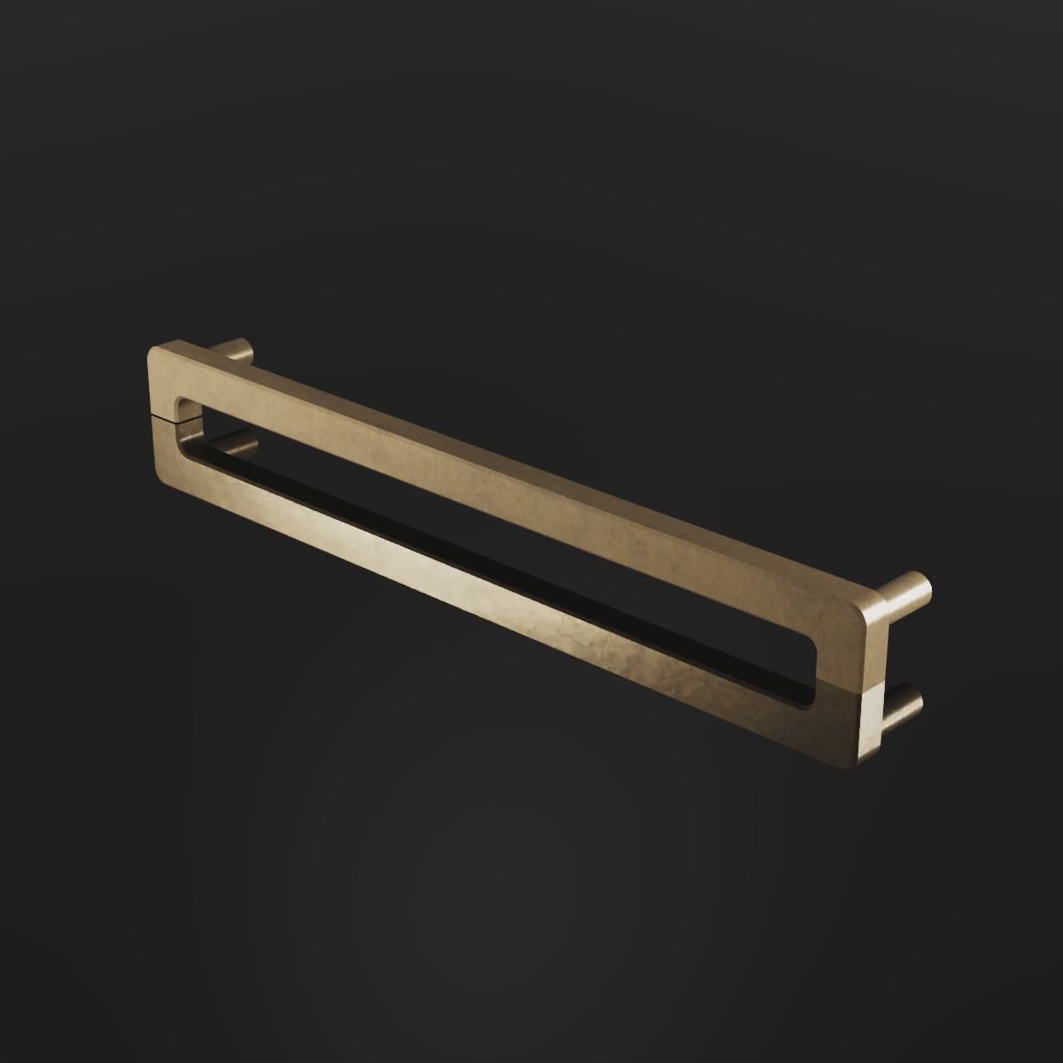 Beaufort Cabinet Handle design video — shown in Aged Brass (Heritage reference) — Capramont & Co