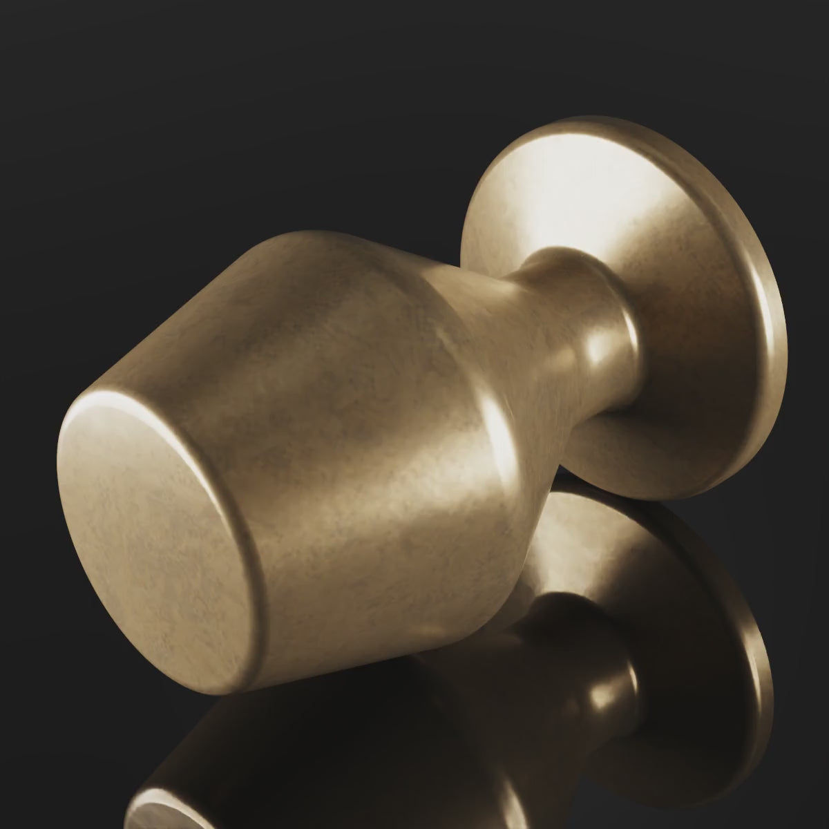Melbury Cabinet Knob design video — shown in Aged Brass (Heritage reference) — Capramont & Co