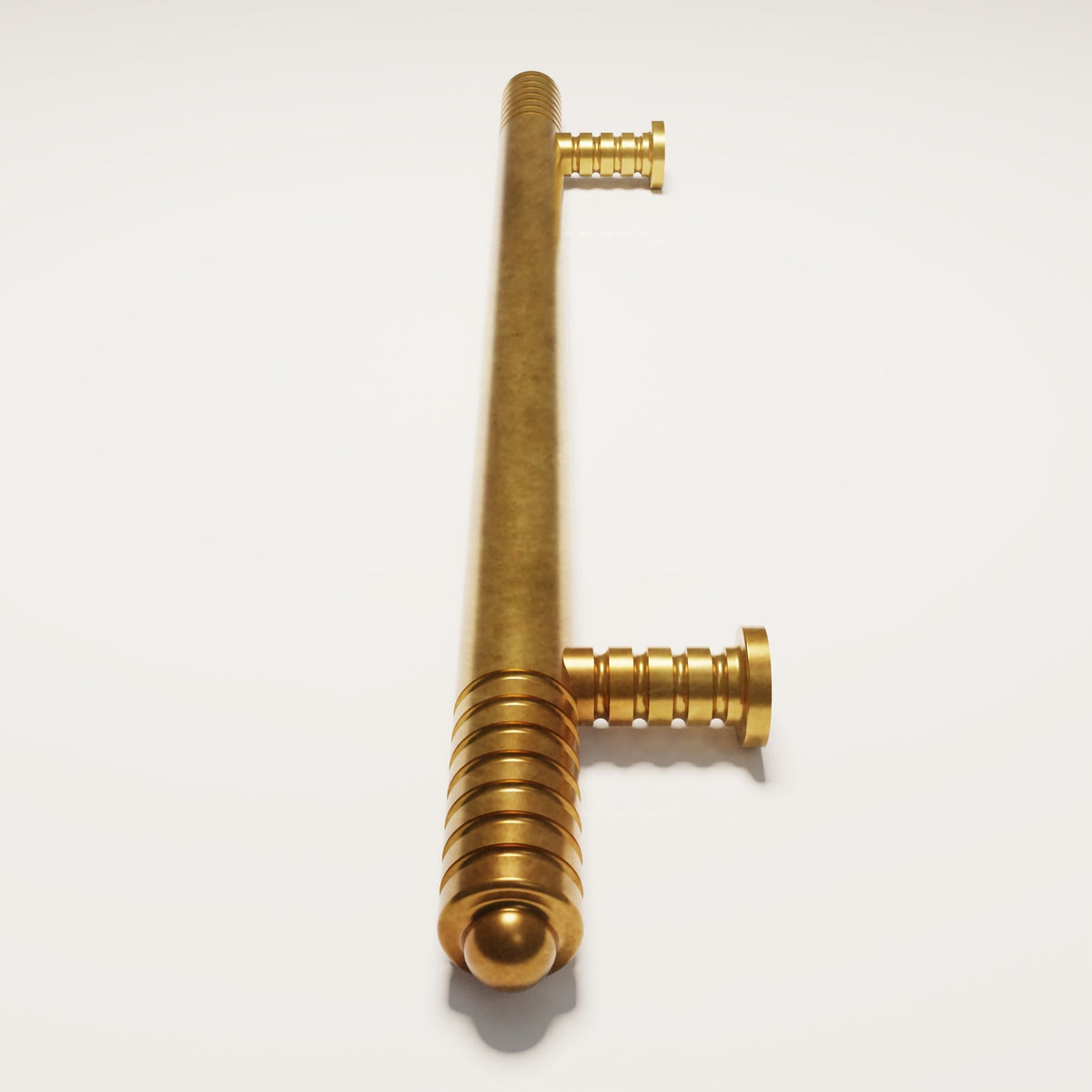Varndell Cabinet Handle design reference in Aged Brass (Heritage) — Capramont & Co